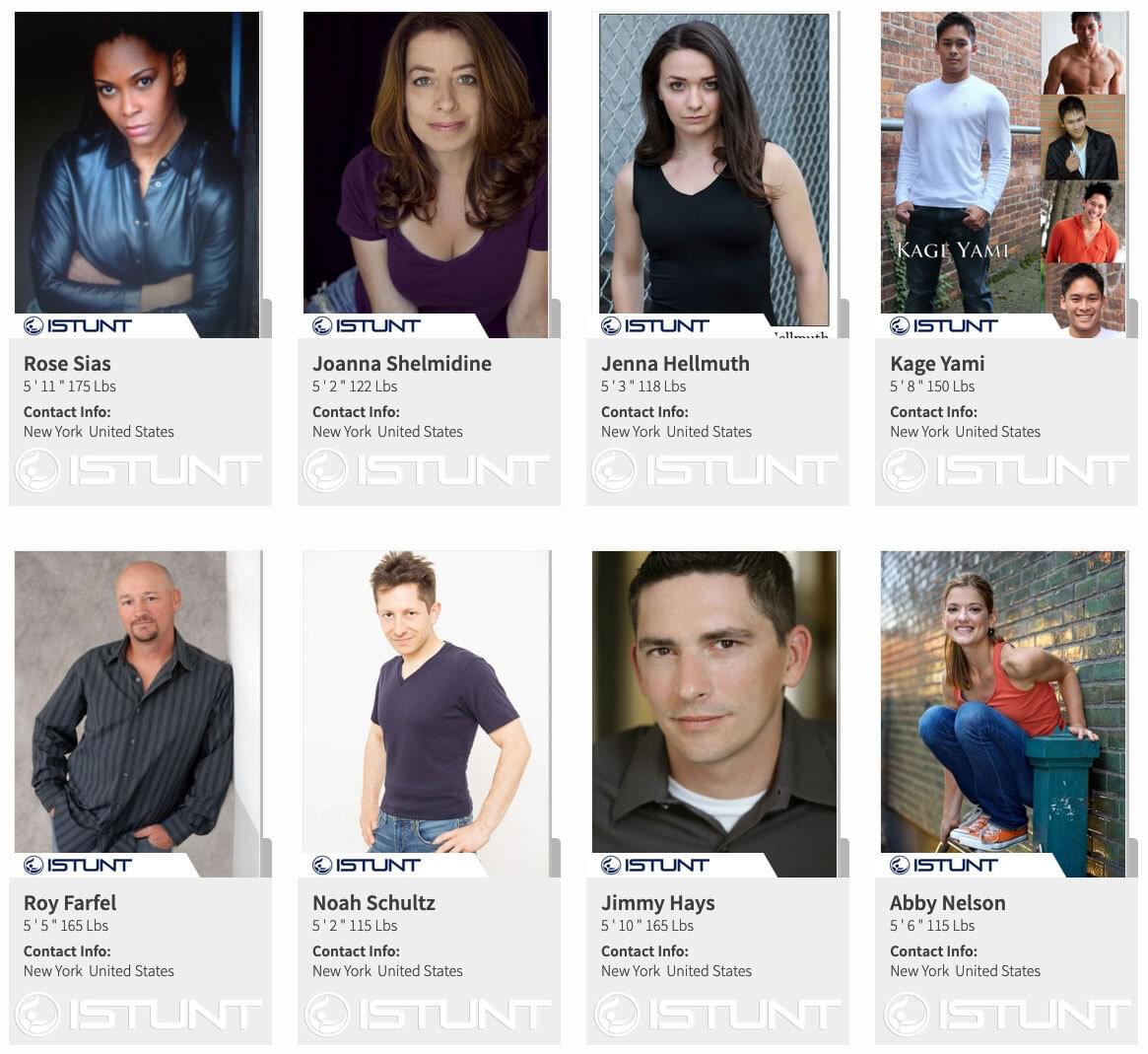 NEW YORK Stuntmen & Stuntwoman, Rose Sias, Joanna Shelmidine, Jenna Hellmuth, Kage Yami, Roy Farfel, Noah Schultz, Jimmy Hays, Abby Nelson